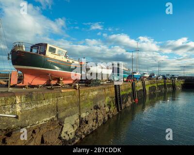 St Monans Harbor East Neuk von Fife Stockfoto