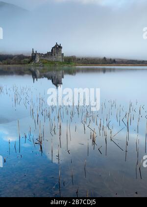 Kilchurn Castle am östlichen Ende von Loch Awe, in Argyll and Bute, Schottland Stockfoto