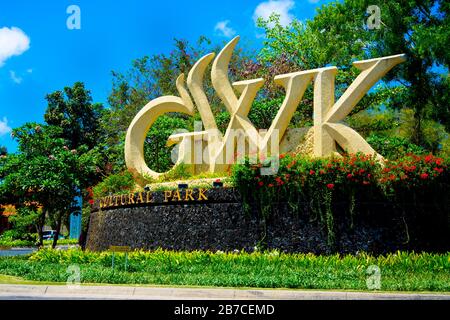 Ungasan, Indonesien - 2. September 2019: Kulturpark Garuda Wisnu Kencana Stockfoto