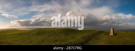 Firle Beacon on on the South Downs Way, East Sussex, Großbritannien Stockfoto