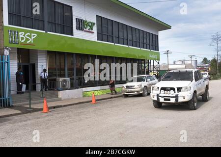 dh BSP Bank MADANG PAPUA NEUGUINEA Bank Südpazifik PNG Banken Stockfoto