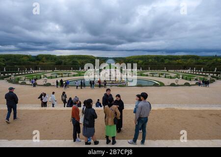 Die Gärten des Schlosses Versailles, Frankreich Stockfoto