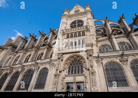 Église Saint-Eustache alias Kirche St Eustache, Paris, Frankreich, Europa Stockfoto