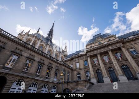 Palais de Justice de Paris, Frankreich Stockfoto