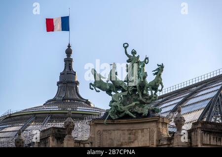 Grand Palais des Beaux-Arts alias Grand Palais des Champs-Elysées in Paris, Frankreich, Europa Stockfoto