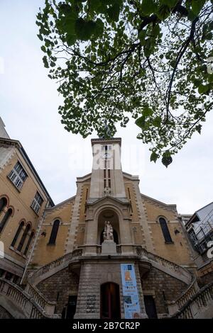 Kirche Église Saint-Jean-Baptiste-de-La-Salle in Paris, Frankreich, Europa Stockfoto