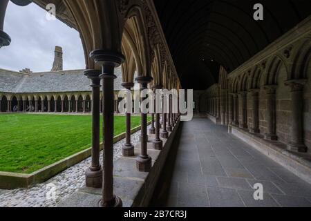 Mont Saint-Michel, Normandie, Frankreich, Europa Stockfoto