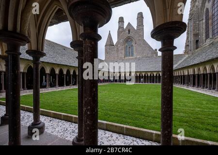 Mont Saint-Michel, Normandie, Frankreich, Europa Stockfoto