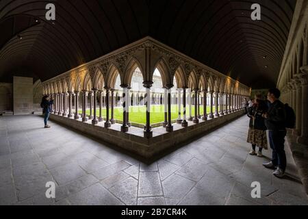 Mont Saint-Michel, Normandie, Frankreich, Europa Stockfoto