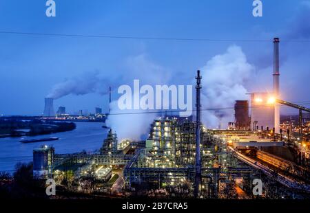 ThyssenKrupp Steel Europe, KBS-Kokerei Schwelgern am Rhein in Duissburg-Marxloh, Ruhrgebiet, Nordrhein-Westfalen, Deutschland Stockfoto