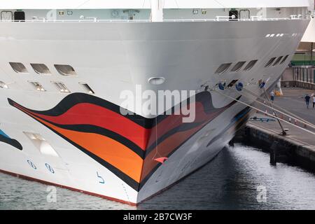 Kreuzfahrtschiff Aida Stella in Las Palmas, Gran Canaria Stockfoto