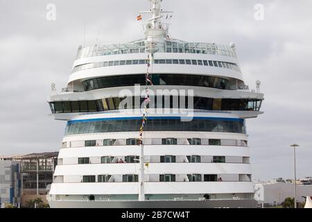 Kreuzfahrtschiff Aida Stella in Las Palmas, Gran Canaria Stockfoto