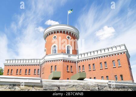 Kleine Burg (Kastellet genannt) auf der Insel Kastellholmen, Stockholm, Schweden Stockfoto