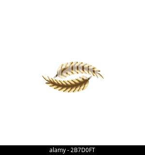 Ideen für das Logo von Weizen, Getreide und Landwirtschaft. Inspiration Logo Design. Darstellung Des Vektor-Vorlagenbildes. Isoliert Auf Weißem Hintergrund Stock Vektor