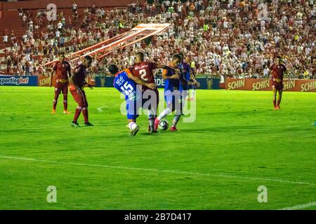 Recife, Brasilien. März 2020. Náutico e Fortaleza spielt für die Copa do Nordeste, im Estádio dos Aflitos, in Recife/PE Credit: Marcelino Luis/FotoArena/Alamy Live News Stockfoto