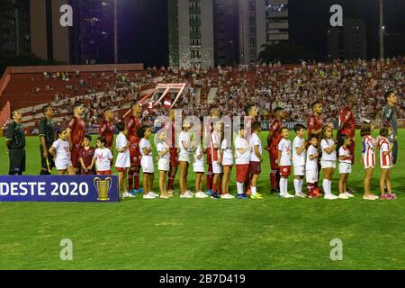 Recife, Brasilien. März 2020. Náutico e Fortaleza spielt für die Copa do Nordeste, im Estádio dos Aflitos, in Recife/PE Credit: Marcelino Luis/FotoArena/Alamy Live News Stockfoto