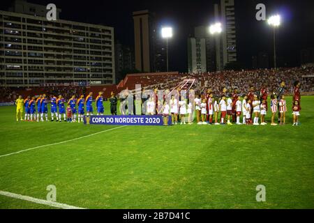 Recife, Brasilien. März 2020. Náutico e Fortaleza spielt für die Copa do Nordeste, im Estádio dos Aflitos, in Recife/PE Credit: Marcelino Luis/FotoArena/Alamy Live News Stockfoto