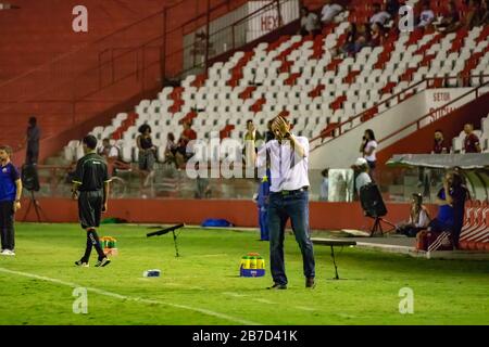 Recife, Brasilien. März 2020. Náutico e Fortaleza spielt für die Copa do Nordeste, im Estádio dos Aflitos, in Recife/PE Credit: Marcelino Luis/FotoArena/Alamy Live News Stockfoto