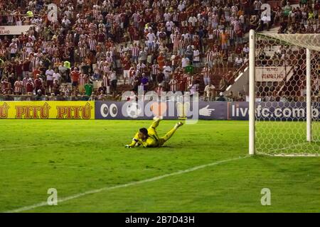 Recife, Brasilien. März 2020. Náutico e Fortaleza spielt für die Copa do Nordeste, im Estádio dos Aflitos, in Recife/PE Credit: Marcelino Luis/FotoArena/Alamy Live News Stockfoto