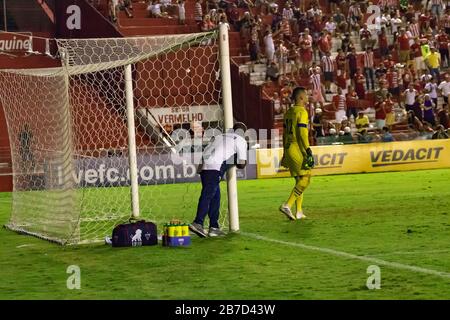 Recife, Brasilien. März 2020. Náutico e Fortaleza spielt für die Copa do Nordeste, im Estádio dos Aflitos, in Recife/PE Credit: Marcelino Luis/FotoArena/Alamy Live News Stockfoto