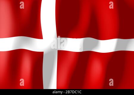Dänemark - Flagge Stockfoto