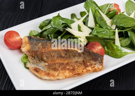 Gegrilltes Dorado-Fischfilet Stockfoto