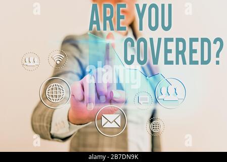 Text Zeichen angezeigt sind, werden Sie immer in Frage. Business Foto Text der Frage angezeigt, ob Sie eine Versicherung in Arbeit oder Leben Stockfoto