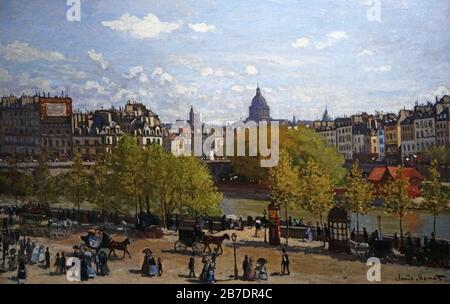 Quai du Louvre von Claude Monet (1840-1926) Oscar-Claude Monet Stockfoto