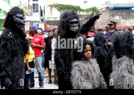 Carnival 2020 - Traditional Characters Parade, Trinidad und Tobago, W.I. Stockfoto