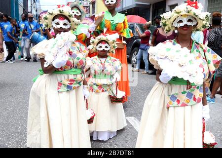 Carnival 2020 - Traditional Characters Parade, Trinidad und Tobago, W.I. Stockfoto