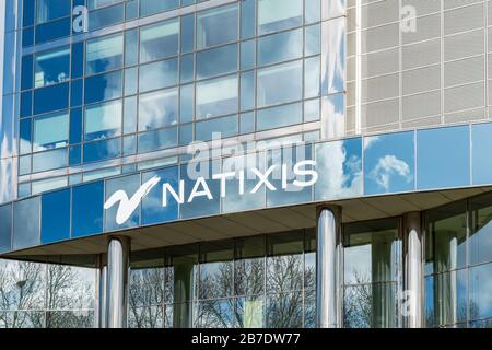 Natixis-Gebäude in Paris, Frankreich Stockfoto