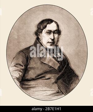 Gioachino Antonio Rossini, 1792-1868, italienischer Komponist, Opernkomponist des Bel-Canto Stockfoto