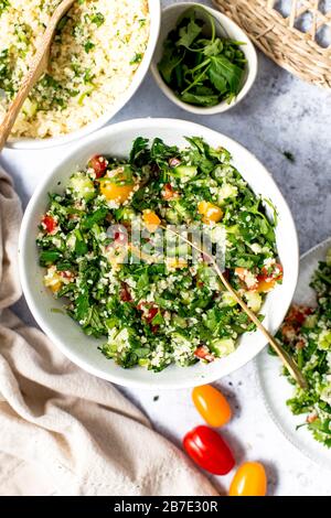 Frischer Tabbouleh Stockfoto