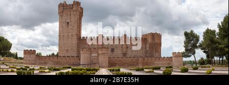 Castillo De La Mota, Medina del Campo, Castilla y León, Spanien Stockfoto