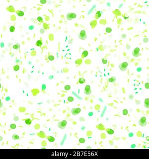 Nahtloses Sommermuster, farbengrüne Blätter. Vektorgrafiken Stock Vektor