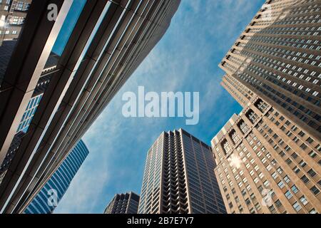 Unternehmens-Skyscrapper in den USA Stockfoto