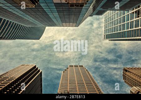 Skyscrappers in der Innenstadt Stockfoto