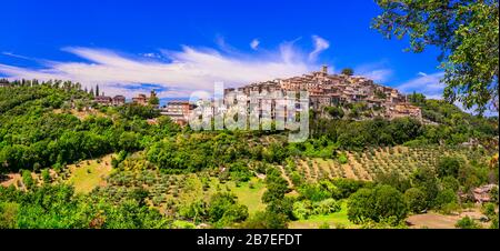 Wunderschönes Dorf Casperia, in der Nähe von Rieti, Latium, Italien. Stockfoto