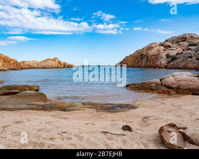 Der Strand von cala Crucitta in caprera, la maddalena Insel, sardinien Stockfoto