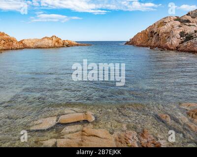 Der Strand von cala Crucitta in caprera, la maddalena Insel, sardinien Stockfoto