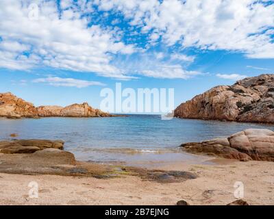 Der Strand von cala Crucitta in caprera, la maddalena Insel, sardinien Stockfoto