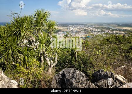 Blick von den Marble Mountains in der Nähe von da Nang, Vietnam Stockfoto