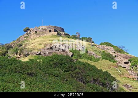 Old Fort Barrington in St. John's Harbor Antigua Stockfoto