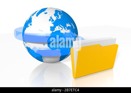 Dateiordner-Konzept Stockfoto