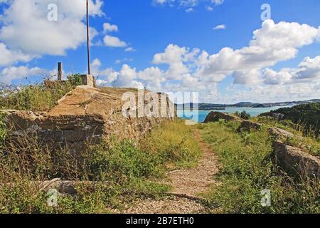 Old Fort Barrington in St. John's Antigua Stockfoto