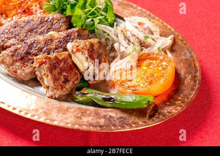 Türkisch Adana Urfa Spieß Shish Kebab Stock Foto Stockfoto