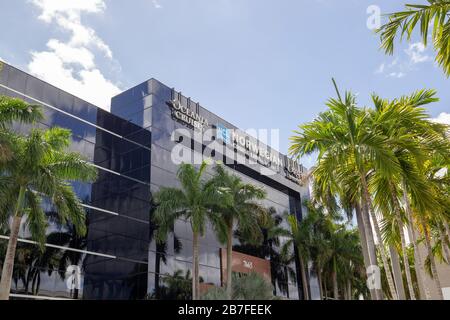 Hauptsitz der Norwegian Cruise Line im Miami-Dade County, Florida. Oceania Cruises und Regent Seven Seas Cruises Stockfoto