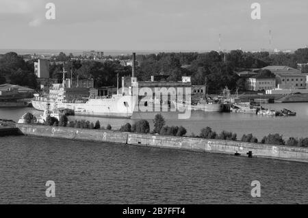 Kronstadt Marinestützpunkt in St. Petersburg Stockfoto