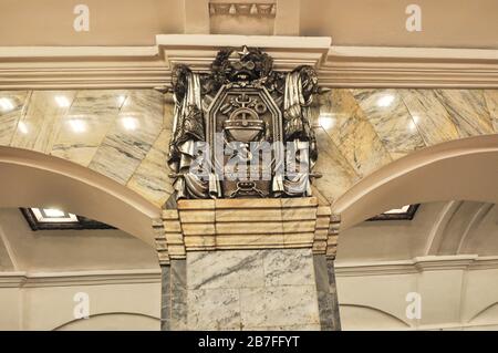 U-Bahn-Stationen in St. Petersburg, Russland Stockfoto