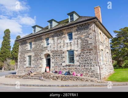 Der Stone Store in der Kotorigo-Kerikeri Basin Basin Heritage Area von North Island, Neuseeland. Es wurde im Jahr 1836 fertiggestellt und ist das älteste Steingebäude in New Z Stockfoto